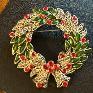 Vintage Kenneth Cole Holiday Wreath Brooch